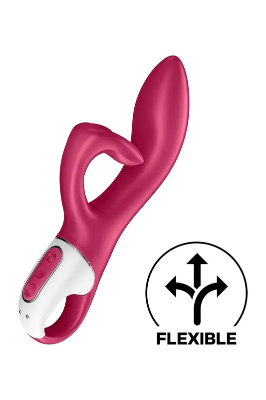 Вібратор-кролик Satisfyer Embrace me Berry з потрійним кліторальним відростком