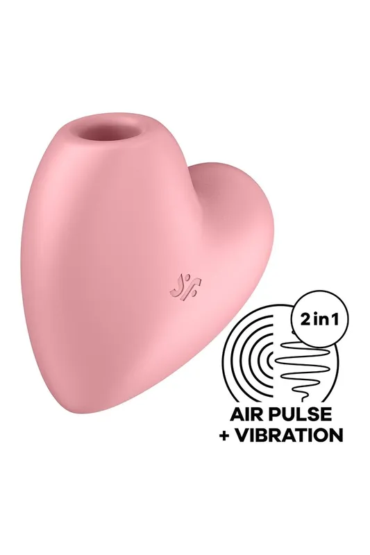 Вакуумний стимулятор-серце Satisfyer Cutie Heart Light Red