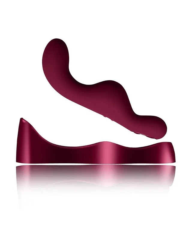 Вібромасажер sit-on-top Rocks Off Ruby Glow Blush з пультом ДК і кейсом