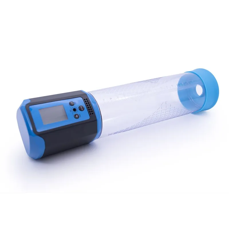 Автоматична вакуумна помпа Men Powerup Passion Pump Blue, LED-табло, 8 режимів