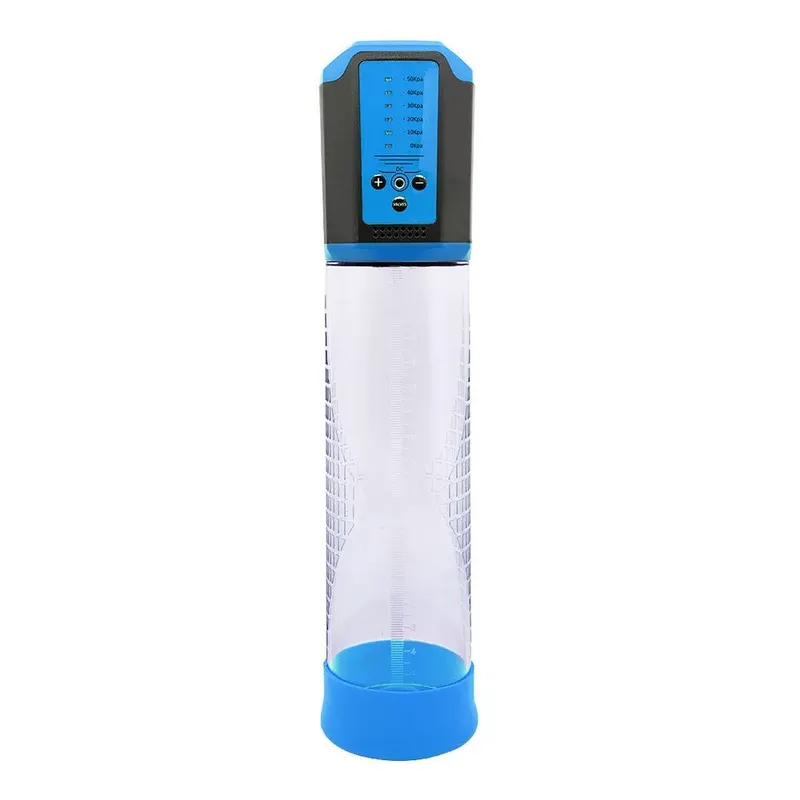 Автоматична вакуумна помпа Men Powerup Passion Pump Blue, перезаряджувана, 5 режимів
