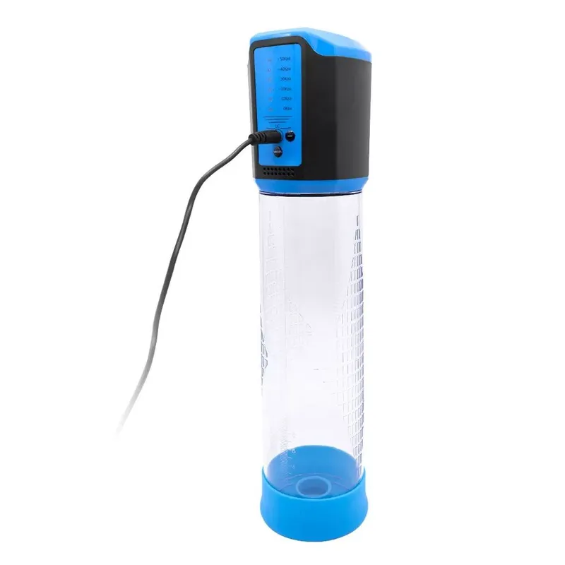Автоматична вакуумна помпа Men Powerup Passion Pump Blue, перезаряджувана, 5 режимів
