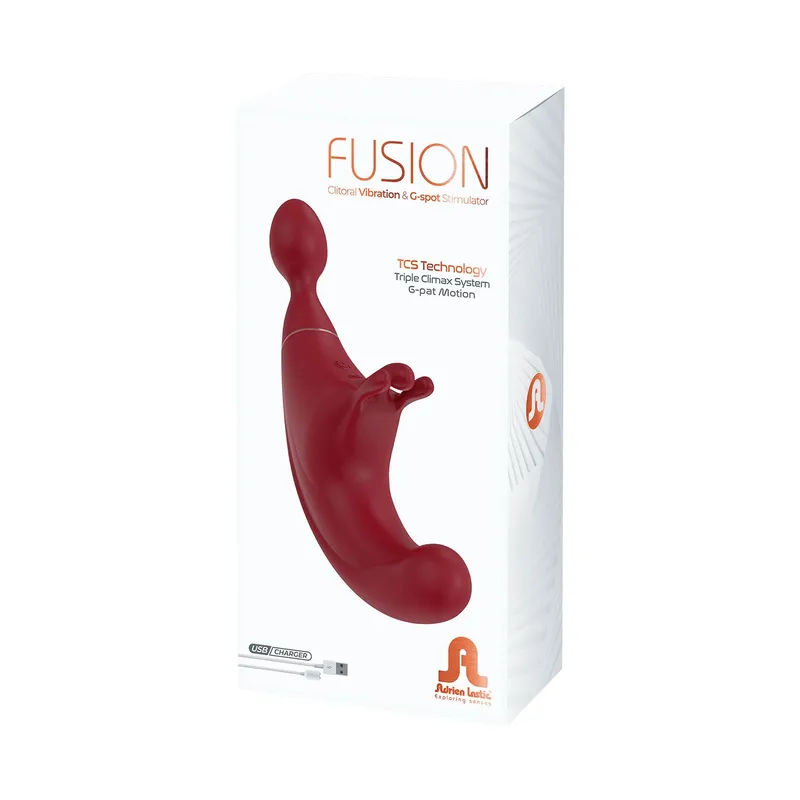 Вібромасажер 3в1 Adrien Lastic Fusion з пульсівним кінчиком та кліторальним стимулятором