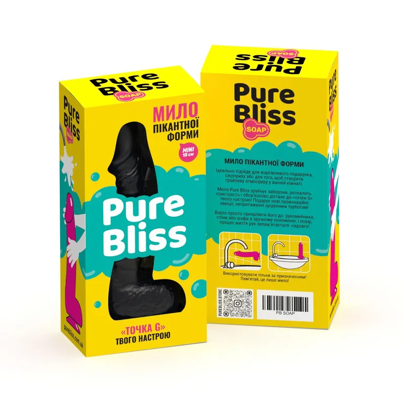 Мило у формі пеніса Pure Bliss MINI, на присоску