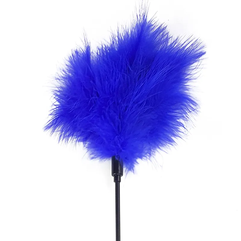 Щекоталка з пером індика Art of Sex – Feather Paddle, синя