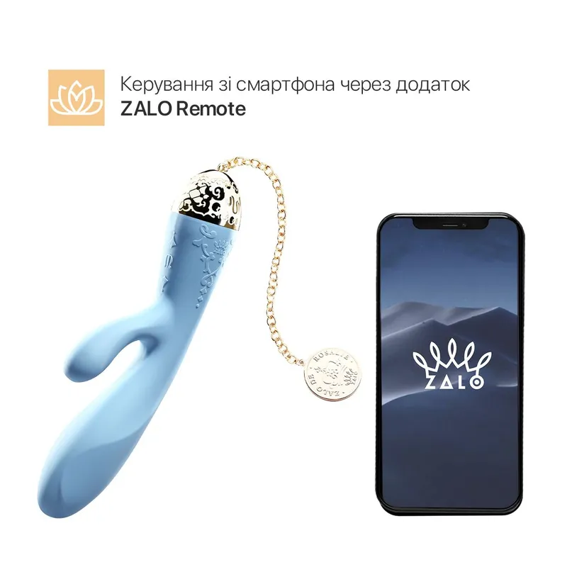 Смартвібратор-кролик Zalo Rosalie Royal Blue