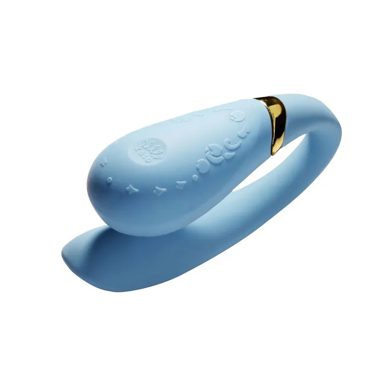 Смартвібратор для пар Zalo Fanfan Royal Blue