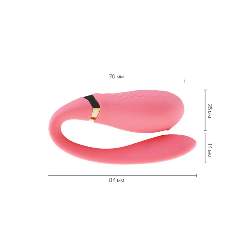 Смартвібратор для пар Zalo Fanfan Rouge Pink