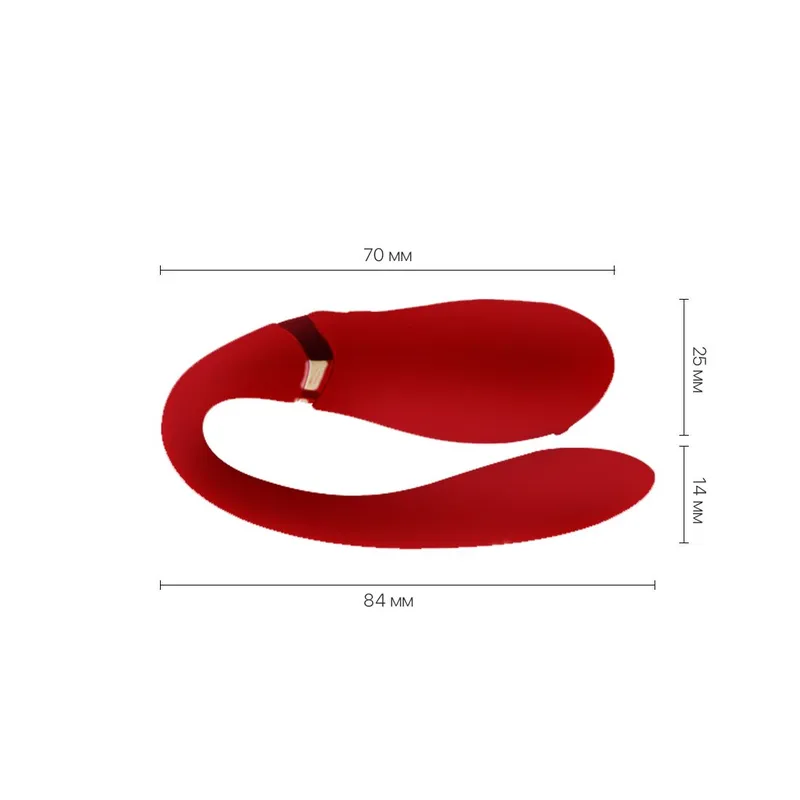 Смартвібратор для пар Zalo Fanfan Bright Red
