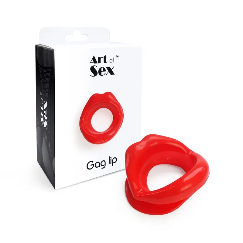 Кляп-розширювач у формі губ Art of Sex Gag lip, червоний