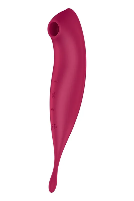 Смарт-вібратор для клітора Satisfyer Twirling Pro+ dark red з вакуумною стимуляцією