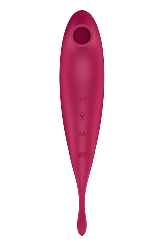 Смарт-вібратор для клітора Satisfyer Twirling Pro+ dark red з вакуумною стимуляцією