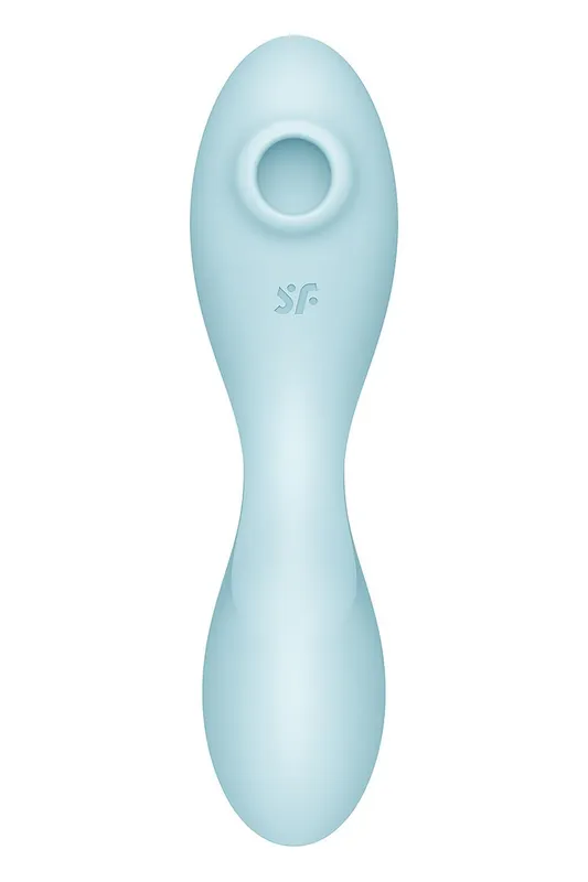 Вакуумний смарт-стимулятор Satisfyer Curvy Trinity 5 (Blue) з вібрацією