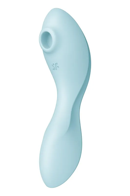 Вакуумний смарт-стимулятор Satisfyer Curvy Trinity 5 (Blue) з вібрацією
