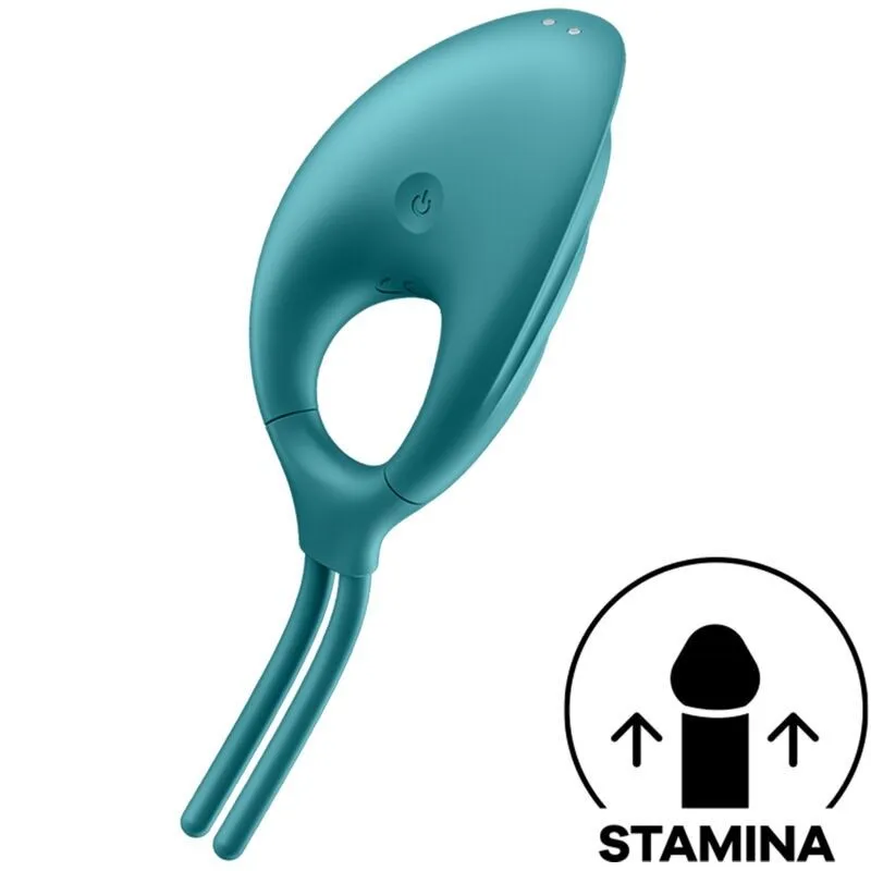 Ерекційне віброкільце-ласо Satisfyer Swordsman Green з вібрацією