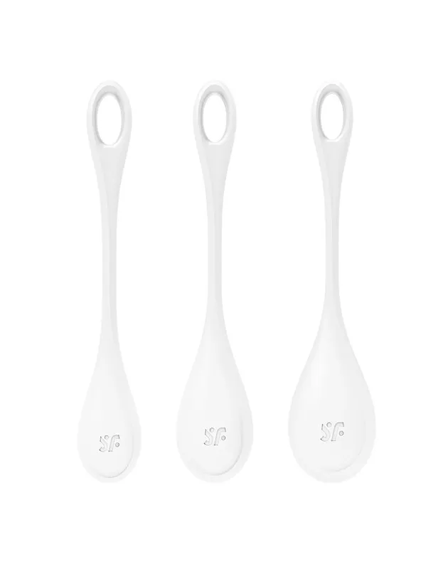 Набір вагінальних кульок Satisfyer Yoni Power 1 White, діаметр 2-2,5-3 см