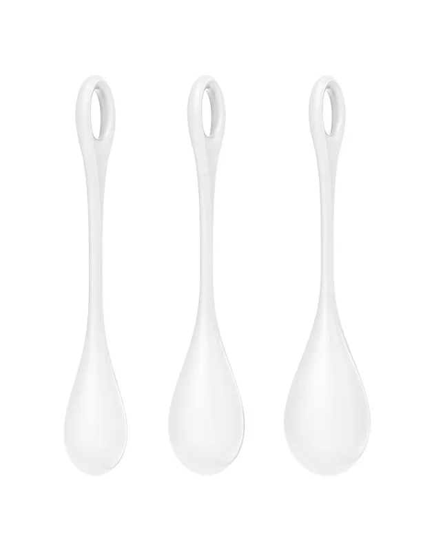 Набір вагінальних кульок Satisfyer Yoni Power 1 White, діаметр 2-2,5-3 см