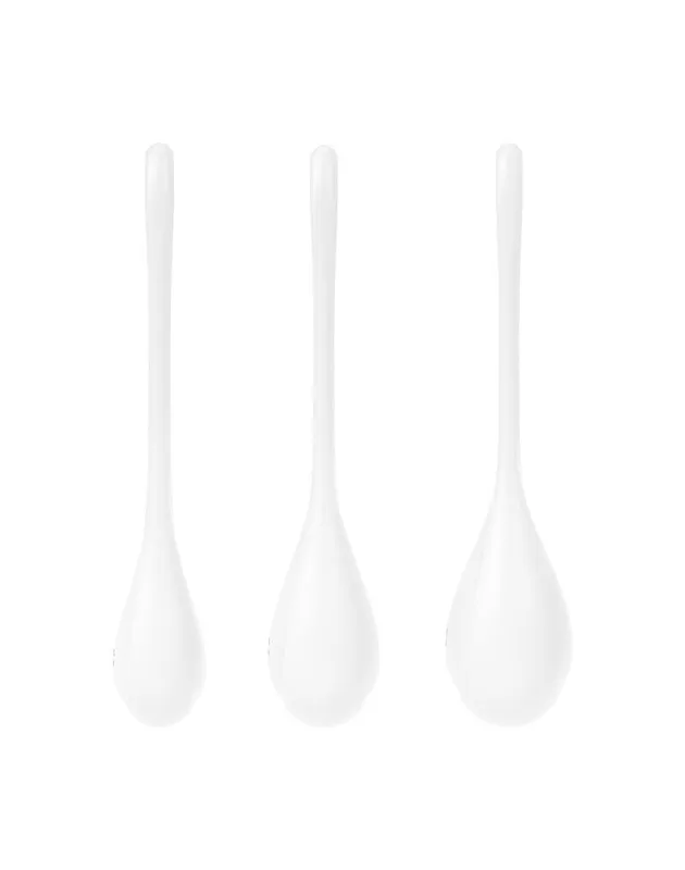 Набір вагінальних кульок Satisfyer Yoni Power 1 White, діаметр 2-2,5-3 см