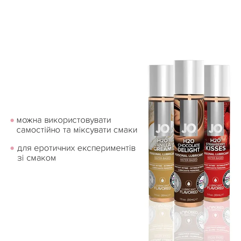 Набір оральних лубрикантів JO Tri-Me Triple Pack — Neapolitan (3×30 мл)