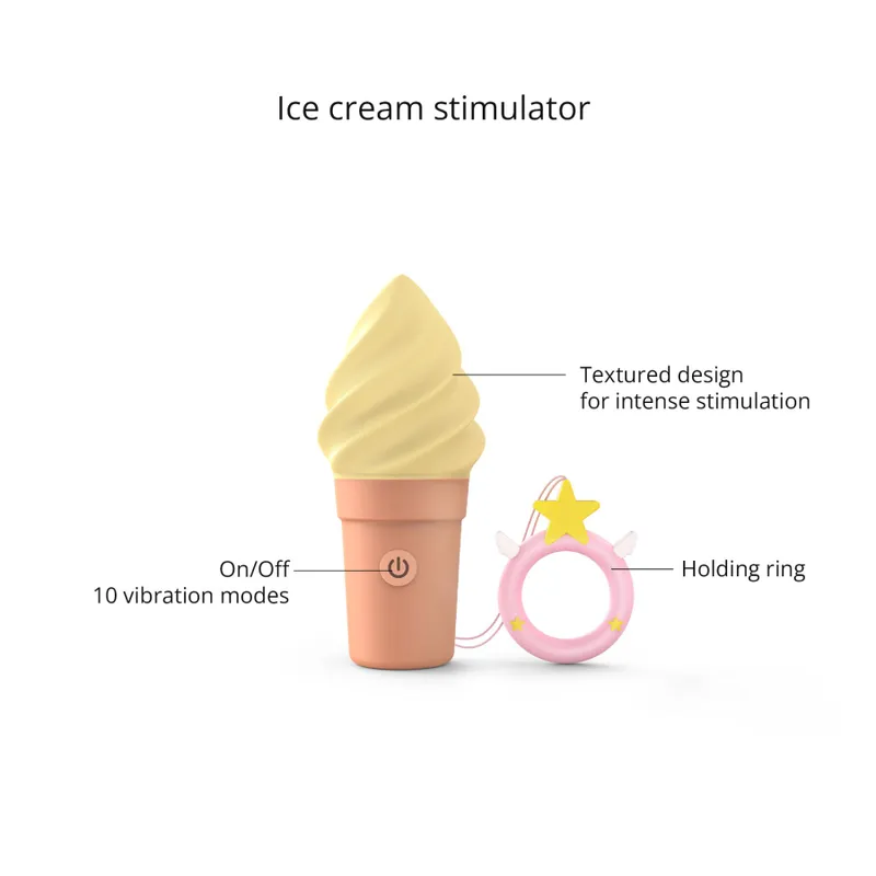 Вібратор-морозиво Love To Love CAND'ICE VANILLA POP