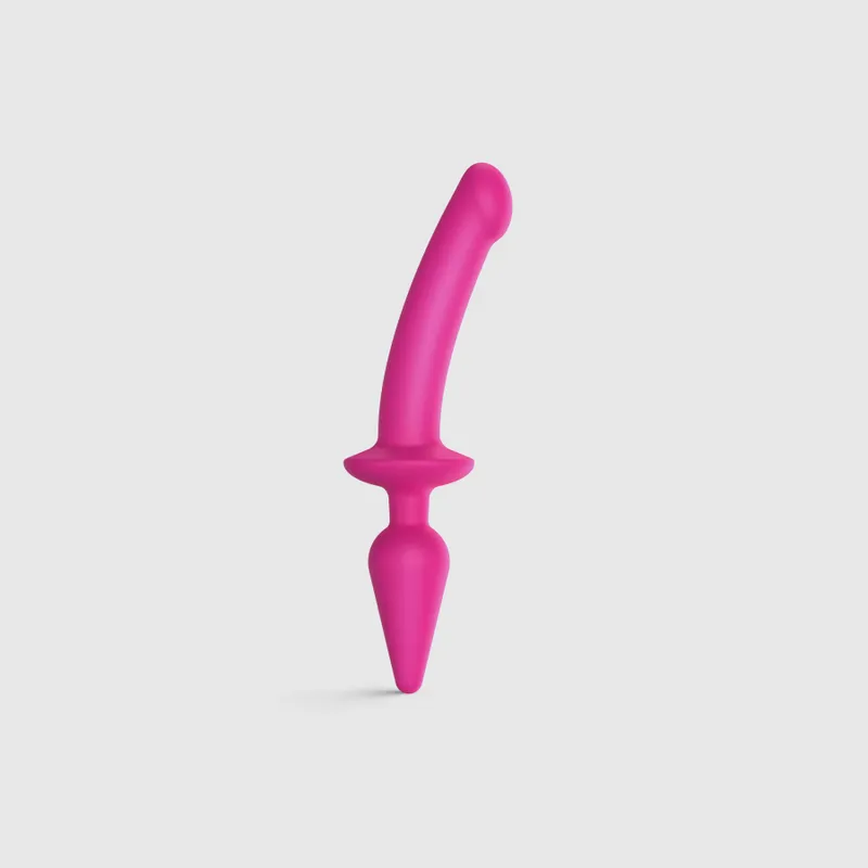 Анальна пробка з дилдо 2в1 Strap-On-Me SWITCH PLUG-IN SEMI-REALISTIC DILDO, розмір L