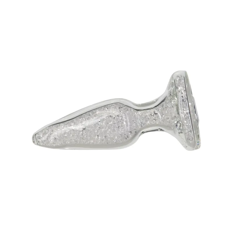 Скляна анальна пробка Pillow Talk Fancy Luxurious Glass Anal Plug, ⌀3,1 см