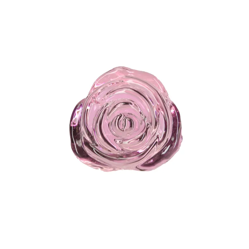 Скляна анальна пробка Pillow Talk Rosy Luxurious Glass Anal Plug, ⌀3,3 см
