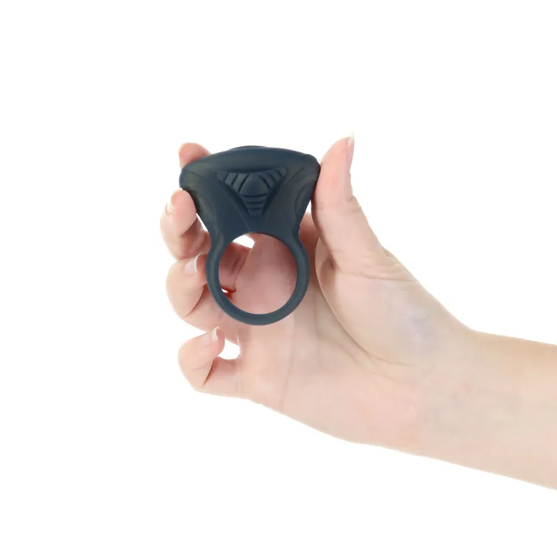 Ерекційне віброкільце Lux Active Circuit Vibrating Cock Ring з пультом ДК, синє