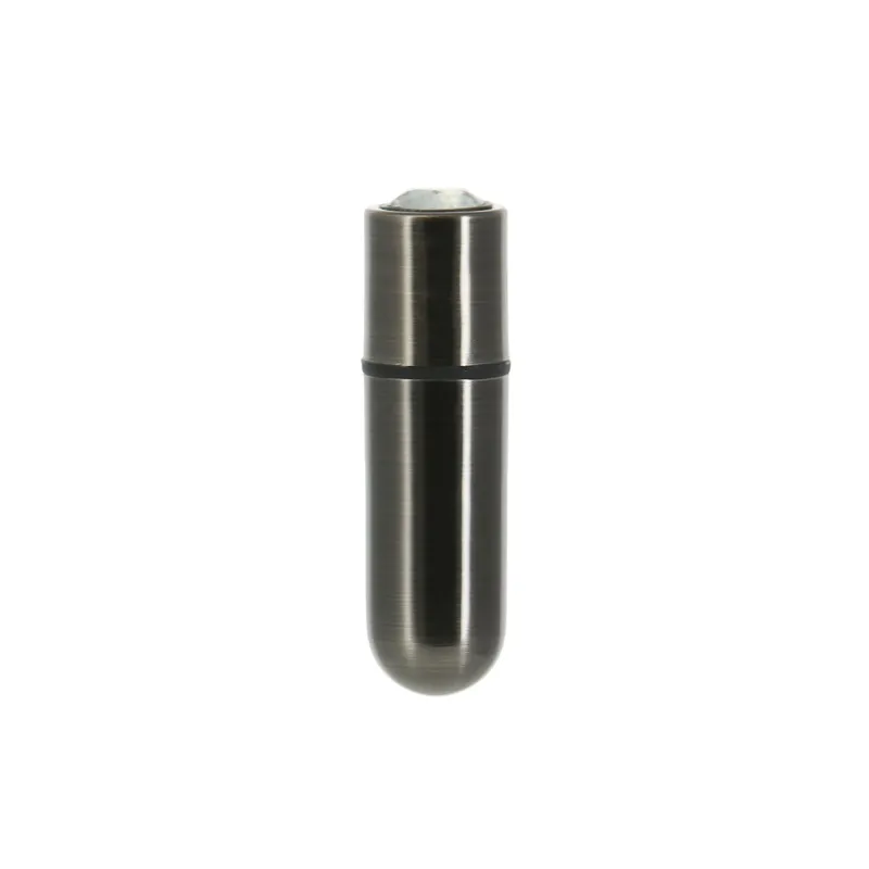 Віброкуля PowerBullet First-Class Bullet 2.5″ з чохлом-брелоком, сріблясто-чорна