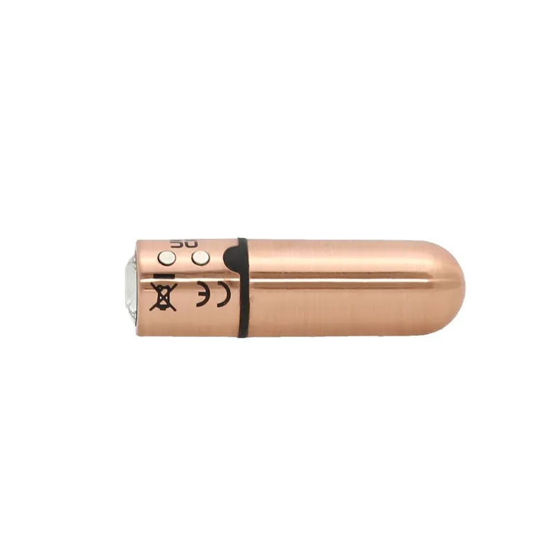 Вібропуля PowerBullet First-Class Bullet 2.5″ Key Chain Pouch, рожеве золото