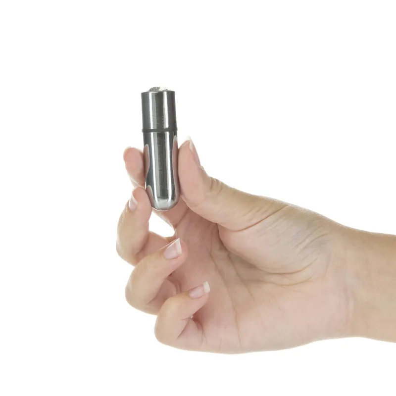 Віброкуля PowerBullet First-Class Bullet 2.5″ with Key Chain Pouch, Silver