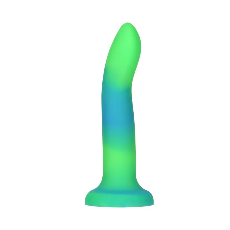 Фалоімітатор ADDICTION Rave 8″ Glow in the Dark Dildo, синій, 20,3 см