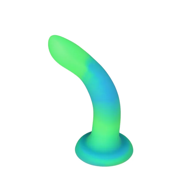 Фалоімітатор ADDICTION Rave 8″ Glow in the Dark Dildo, синій, 20,3 см