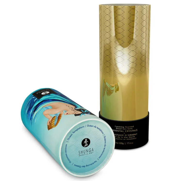 Пінлива сіль для ванни Shunga Dead Sea salt Oriental Crystals — Ocean Temptations (500 г)