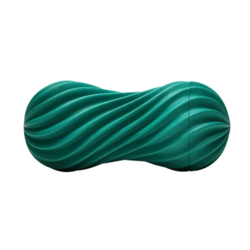 Мастурбатор Tenga FLEX Fizzy Green з ефектом вакууму, багаторазовий