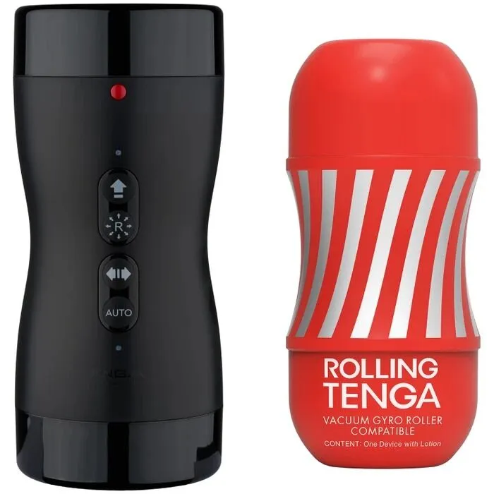 Автоматичний мастурбатор Tenga VACUUM GYRO ROLLER SET, ротація та вакуум