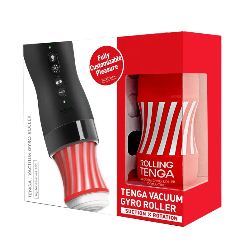 Автоматичний мастурбатор Tenga VACUUM GYRO ROLLER SET, ротація та вакуум