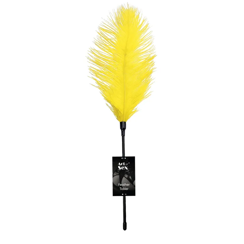 Лоскоталка зі страусиним пером Art of Sex Feather Tickler, жовта