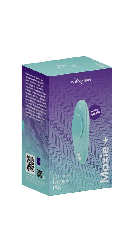 Смарт-вібратор у трусики We-Vibe Moxie+ Aqua з оновленим пультом ДУ