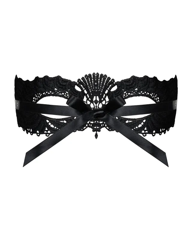 Мереживна маска Obsessive A700 mask, єдиний розмір, чорна
