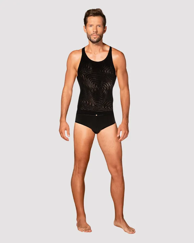 Майка-борцовка чоловіча Obsessive T103 tank top, чорна, S/M/L