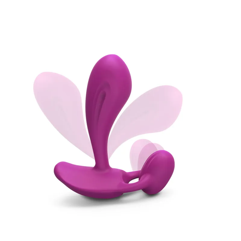 Вібратор Love To Love WITTY - SWEET ORCHID, стимуляція точки G та клітора, пульт ДУ