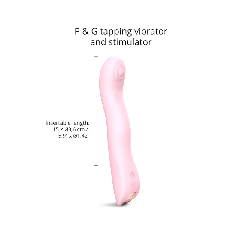 Вібратор Love To Love SWAP — BABY PINK, з пульсівною перлиною для точки G, 3 мотори