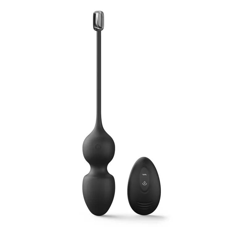 Вагінальні кульки Dorcel LOVE BALLS BLACK з вібрацією та пультом ДК
