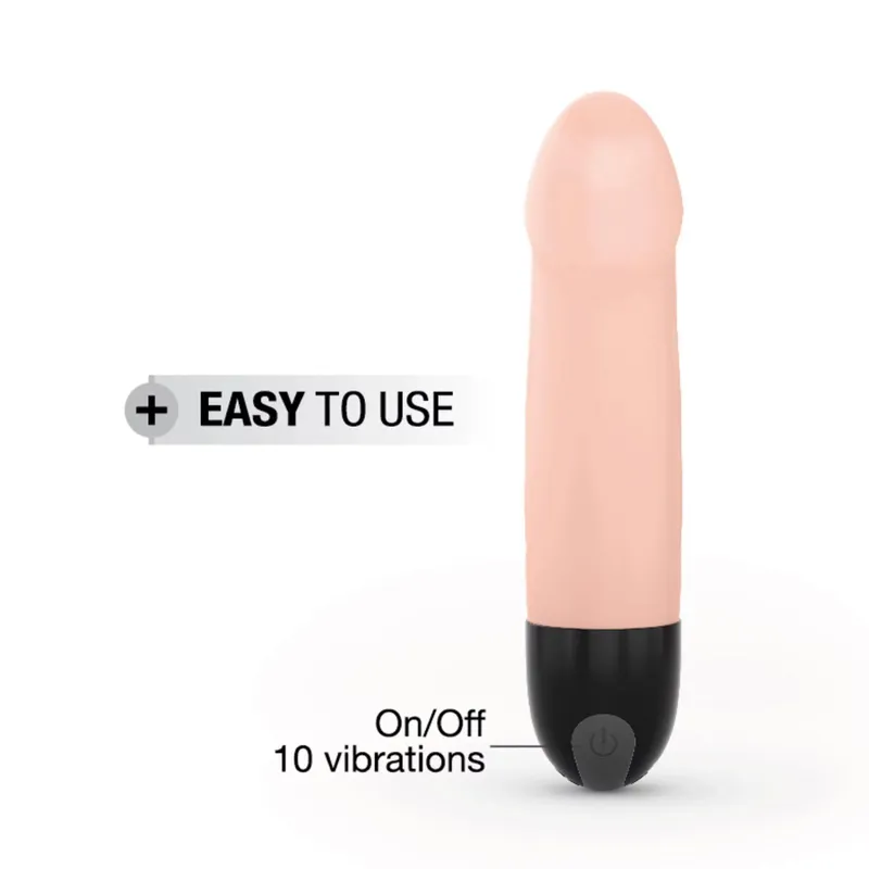 Вібратор Dorcel Real Vibration S Flesh 2.0, діаметр 3,7 см, перезаряджуваний
