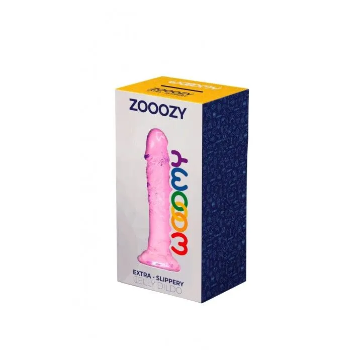Фалоімітатор Wooomy Zooozy, рожевий, з присоскою, 14,7 см