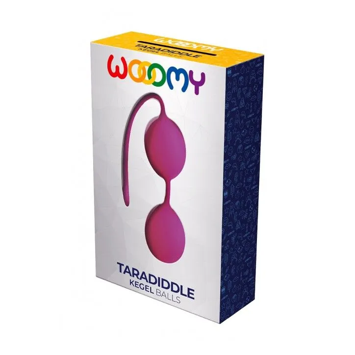 Вагінальні кульки Wooomy Taradiddle Kegel Ball, рожеві, діаметр 3,5 см