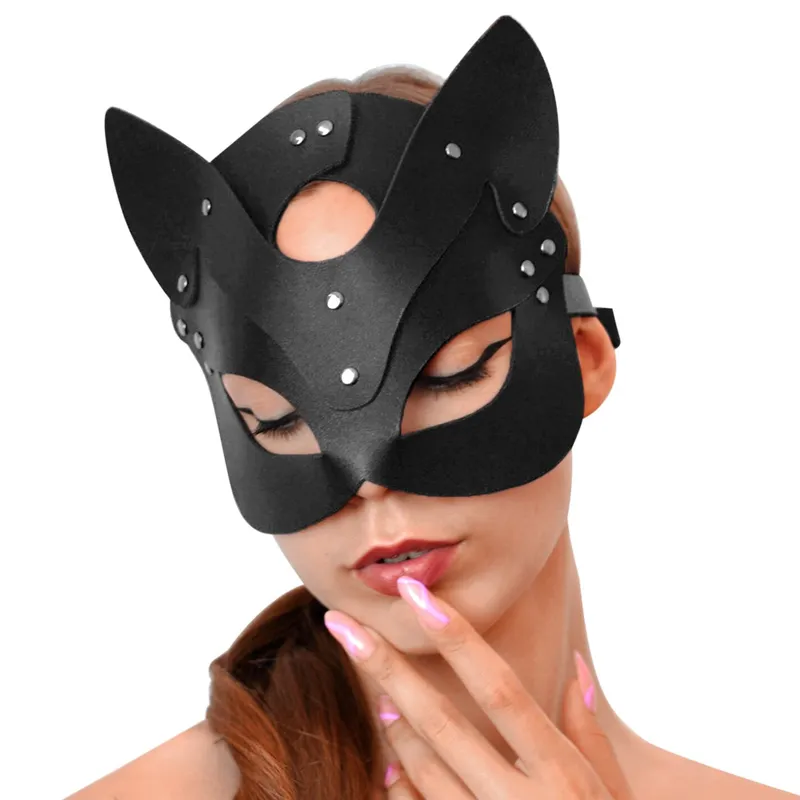 Маска кішечки Art of Sex - Cat Mask, чорна