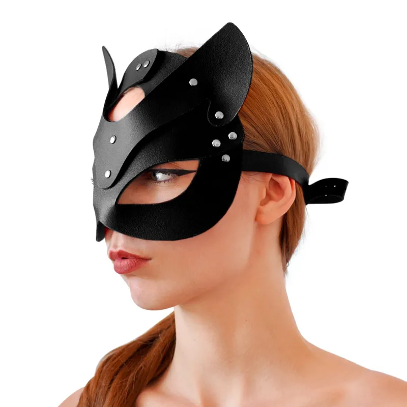 Маска кішечки Art of Sex - Cat Mask, чорна