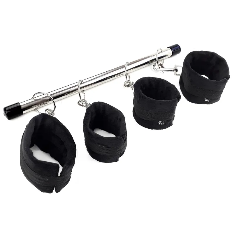 Колодка-розпірка Art of Sex – Bondage Soft Touch BDSM Spreader, чорна